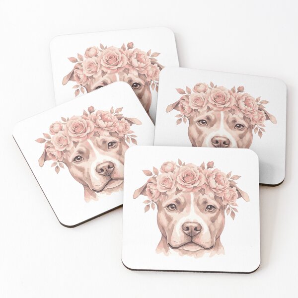 Item preview, Pitbull With Flower Crown Dont Bully My Breed designed and sold by Petzzz.