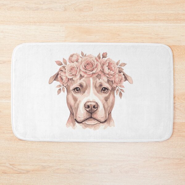 Item preview, Pitbull With Flower Crown Dont Bully My Breed designed and sold by Petzzz.