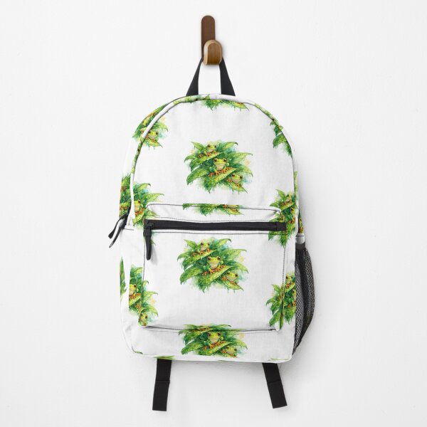 Item preview, Tree frogs on tropical leaves designed and sold by FroggyOnly.
