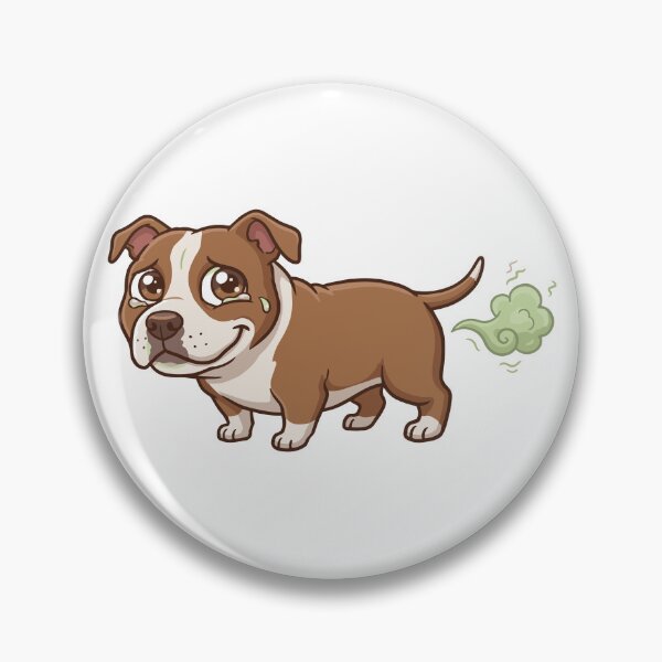 Item preview, Dangerous Only My Farts Funny Pitbull Quote designed and sold by Petzzz.