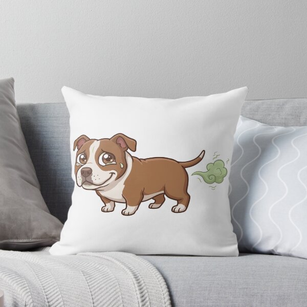 Item preview, Dangerous Only My Farts Funny Pitbull Quote designed and sold by Petzzz.