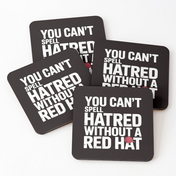 Item preview, You Can't Spell Hatred Without A Red Hat – Social Protest Quote designed and sold by Redgiant87x.