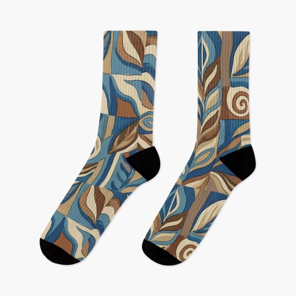 Item preview, Blue Beige Brown Pattern designed and sold by HeyyItsNikki.