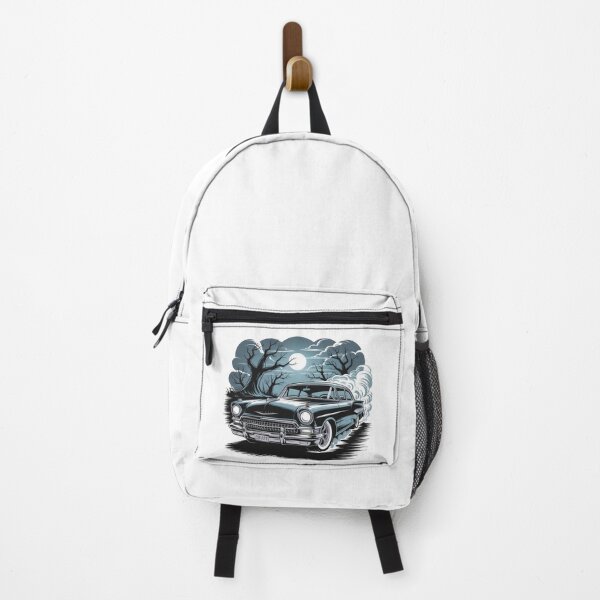 Item preview, Moonlit Highway – Vintage Horror Car Illustration designed and sold by Fadi Alyaldani.