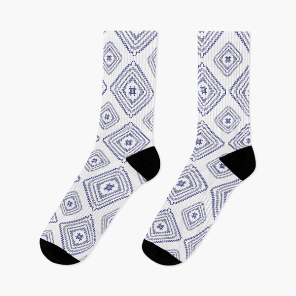 Item preview, Blue White Diamond Seamless Pattern designed and sold by Teenidesign .