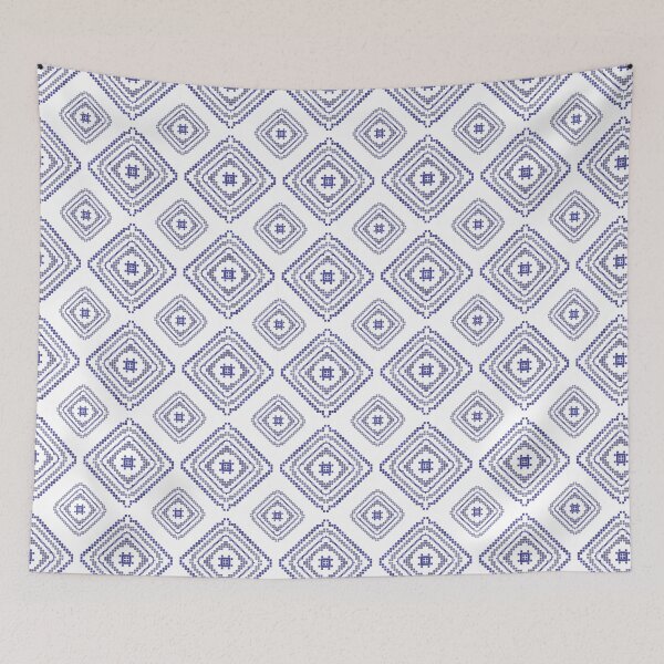 Item preview, Blue White Diamond Seamless Pattern designed and sold by Teenidesign .