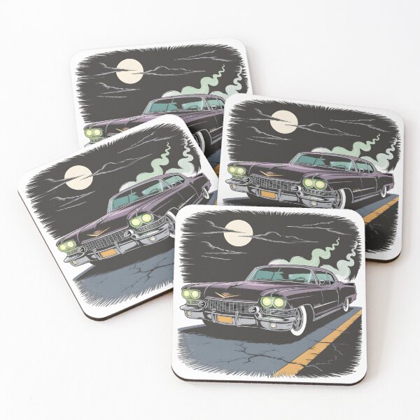 Artikelvorschau, Midnight Cadillac – Retro Noir Moonlight Drive entworfen und verkauft von Fadi Alyaldani.