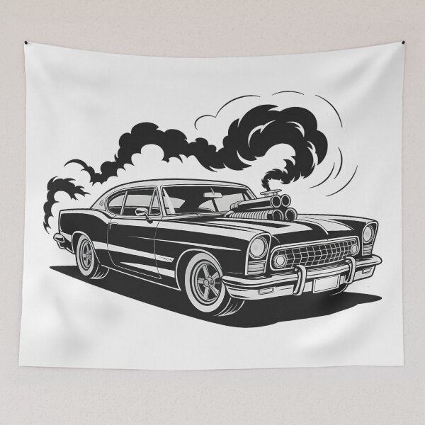 Item preview, Black car – Vintage Power Machine designed and sold by Fadi Alyaldani.