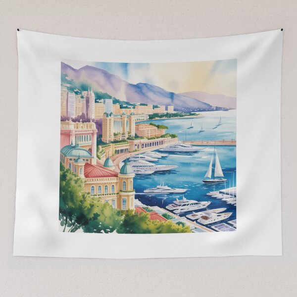 Item preview, Watercolor Monaco  designed and sold by ArtQueen777.