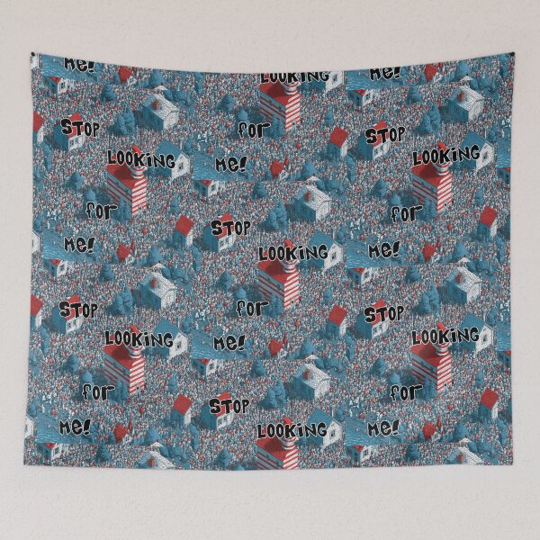 Item preview, Stop Looking for Me! Anti-Social Hide & Seek Crowd Illustration designed and sold by Ignorant-Artist.