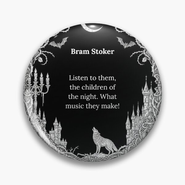 Item preview, Gothic Bram Stoker Quote With Moon And Wolf designed and sold by Shoot-The-Moon.
