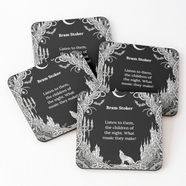 Item preview, Gothic Bram Stoker Quote With Moon And Wolf designed and sold by Shoot-The-Moon.