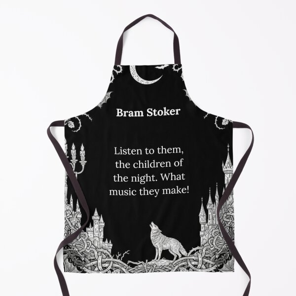 Item preview, Gothic Bram Stoker Quote With Moon And Wolf designed and sold by Shoot-The-Moon.