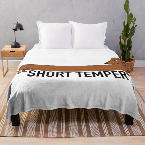 Item preview, Long Dog Short Temper Funny Dachshund Quote designed and sold by Petzzz.