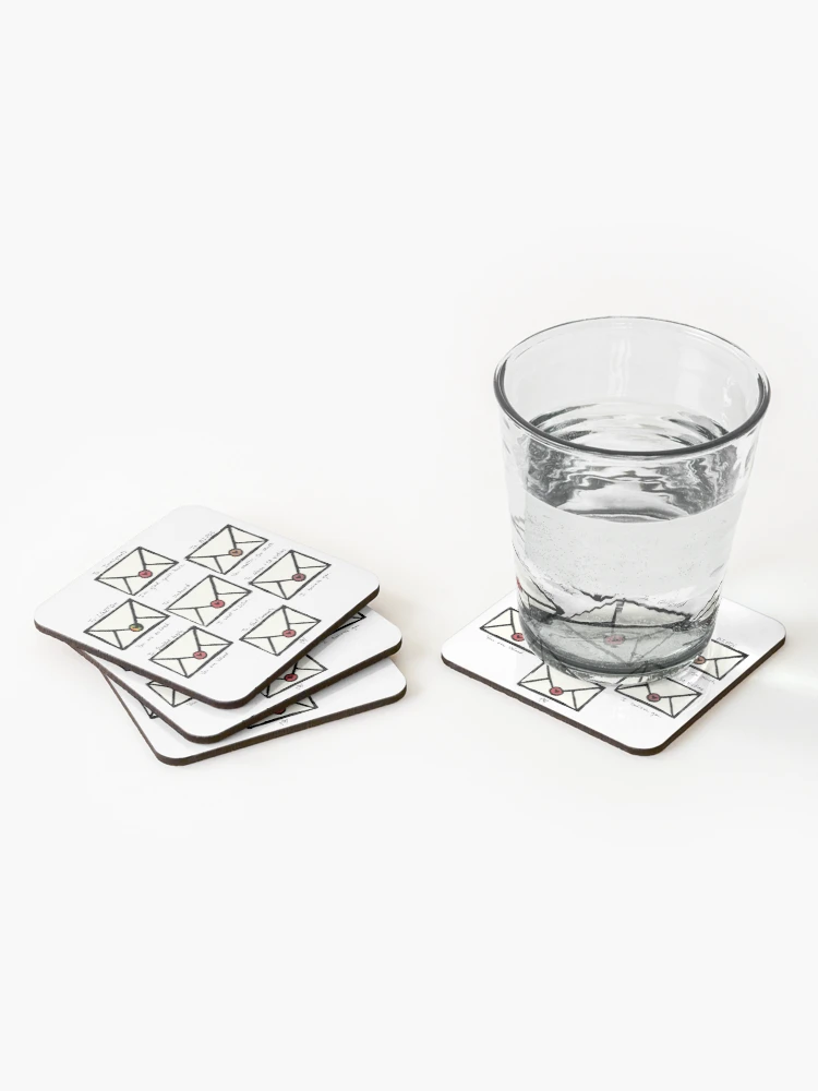 Thumbnail 2 of 5, Coasters (Set of 4), Love Notes designed and sold by CaileyB.