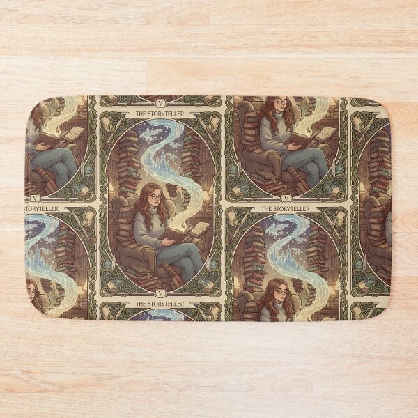 Item preview, THE STORYTELLER TAROT | Vintage Bookworm Art Nouveau | Dark Academia Fantasy Reader Decor designed and sold by SergioMiklos.