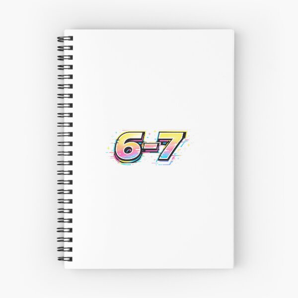 Item preview, 6-7 Glitch Neon | Viral Meme Aesthetic Design designed and sold by PrttyLoud.
