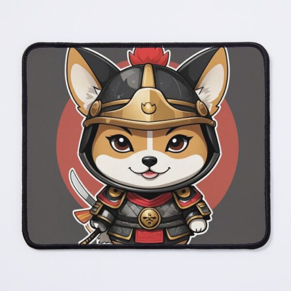 Item preview, Ronin Pup The Tiny Samurai designed and sold by Dreamy Armine Art.