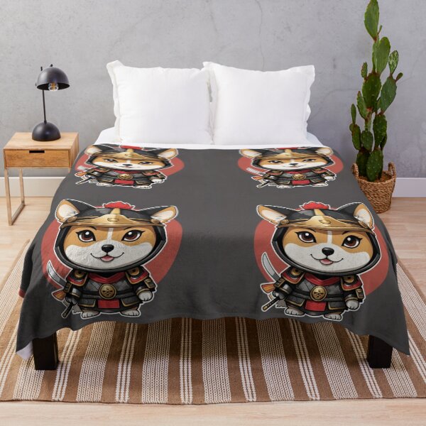 Item preview, Ronin Pup The Tiny Samurai designed and sold by Dreamy Armine Art.
