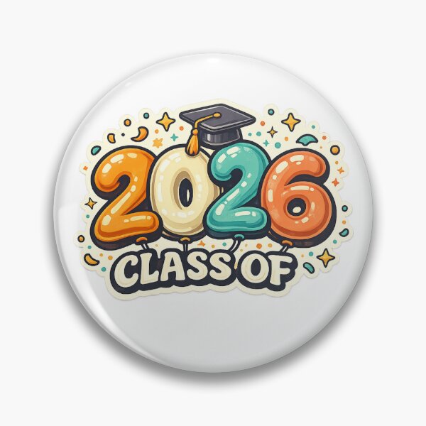 Item preview, Class of 2026 Confetti Graduation Numbers designed and sold by PunchDrop.