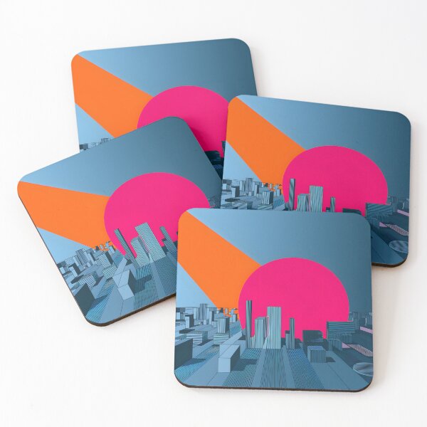 Item preview, Minimalist Geometric Cityscape Modern Abstract Urban Architecture designed and sold by ViviNyks.