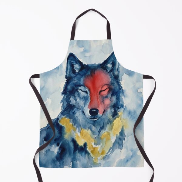Item preview, Red head wolf designed and sold by prashant art factory ✅️.
