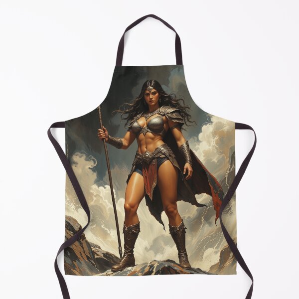 Item preview, Savage Huntress | Epic Fantasy RPG Warrior Art designed and sold by DiceWay.