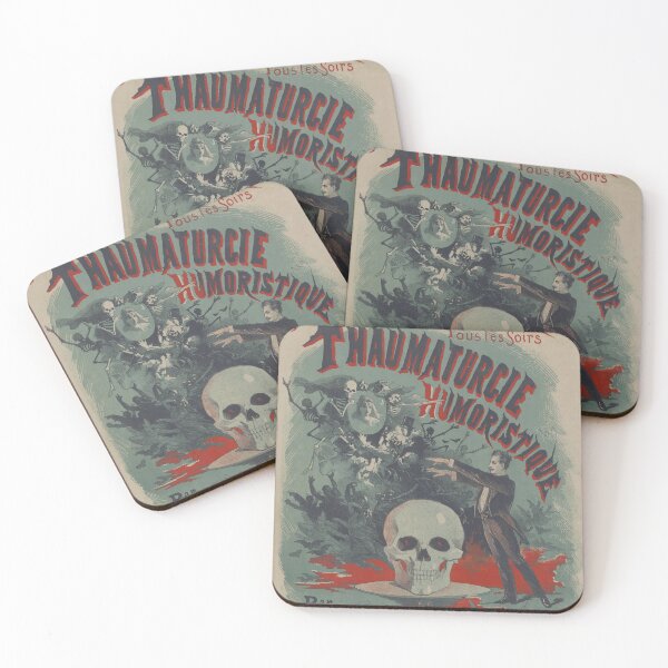 Item preview, Magician with Skull Theatrical Poster (1875) designed and sold by 19th Century in Color.