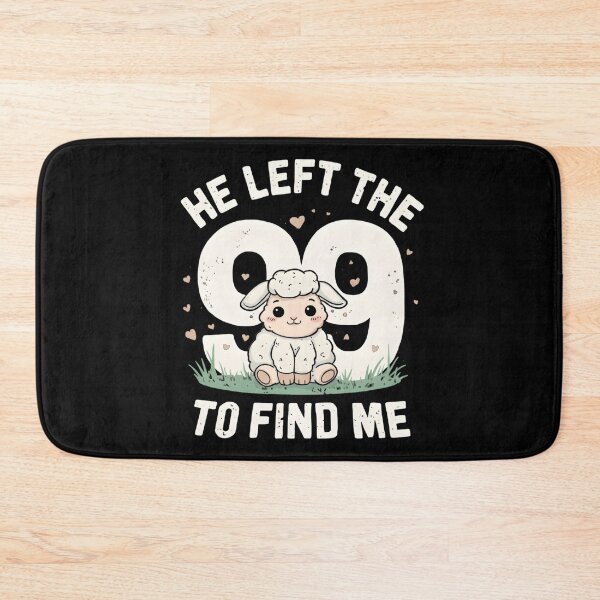 Item preview, Cute Christian Lamb He Left The 99 Faith Design designed and sold by LunaMagicStudio.