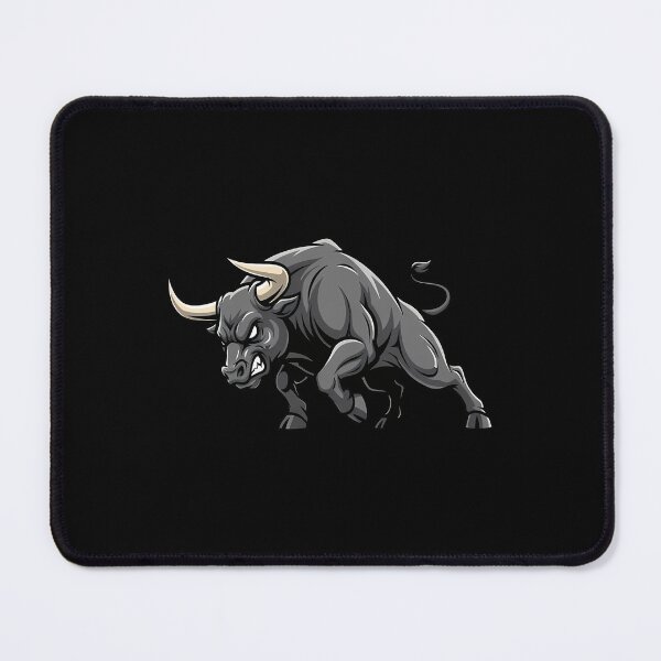 Item preview, Fierce Bull Mascot Logo Powerful Charging Bull Vector Design designed and sold by Ghulam Hussain Qamar Lali.