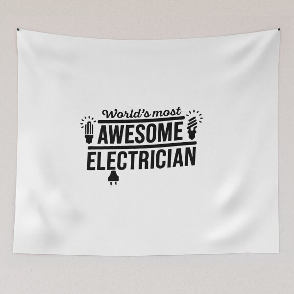 Item preview, worlds most awesome electrician designed and sold by CloudyPress.