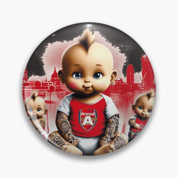 Item preview, Arsenal Gooner Baby - Premier League Football Soccer Club - The Gooners designed and sold by Rabidraws.
