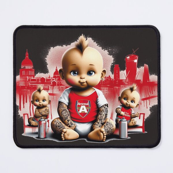 Item preview, Arsenal Gooner Baby - Premier League Football Soccer Club - The Gooners designed and sold by Rabidraws.