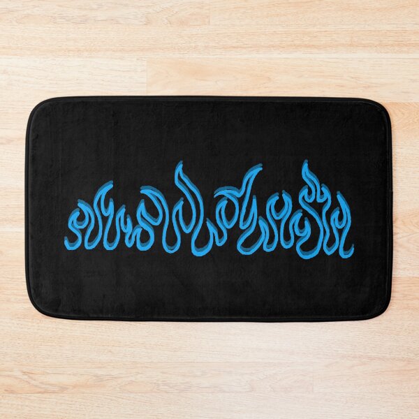 Item preview, Blue Fire Flames Blaze Outline designed and sold by CDPrintsDesigns.