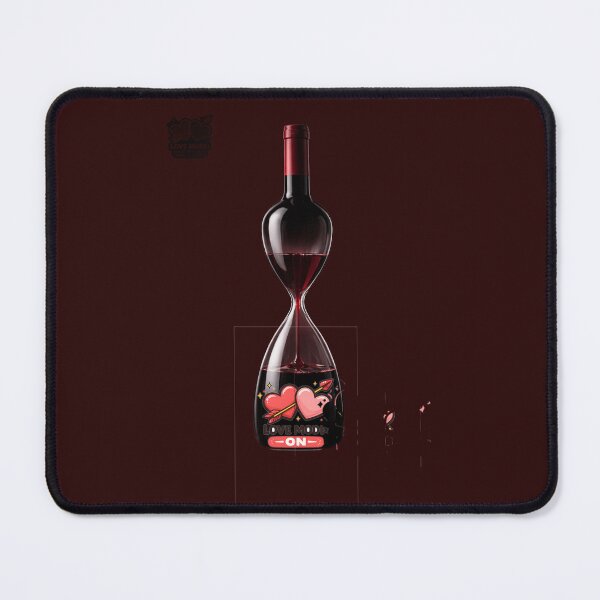 Item preview, Wine Hourglass - Time Flows Like Wine | Dark Surreal Art Design designed and sold by CzipipitoStudio.