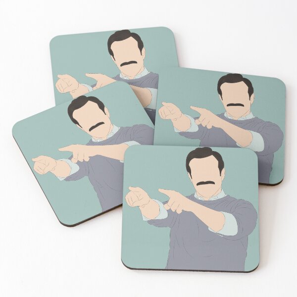 Artikelvorschau, Ted Lasso inspiriertes Fan-Art-Porträt entworfen und verkauft von Still Silhouette.