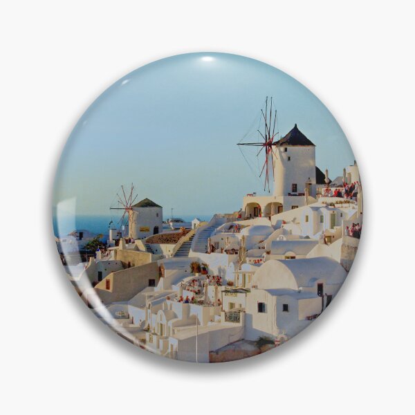 Item preview, Late afternoon view of Oia in Santorini designed and sold by ChimaHome.