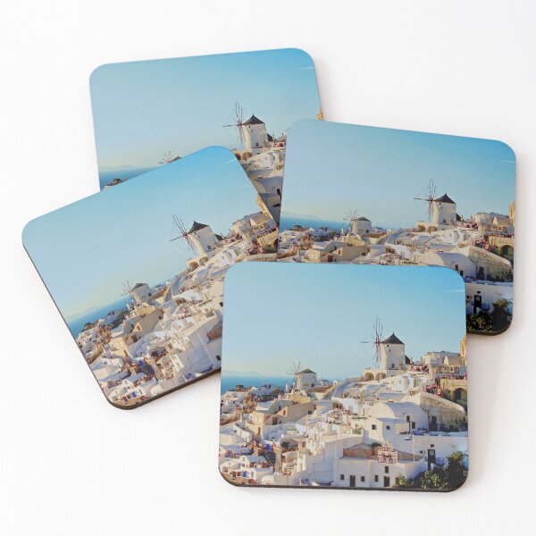Item preview, Late afternoon view of Oia in Santorini designed and sold by ChimaHome.