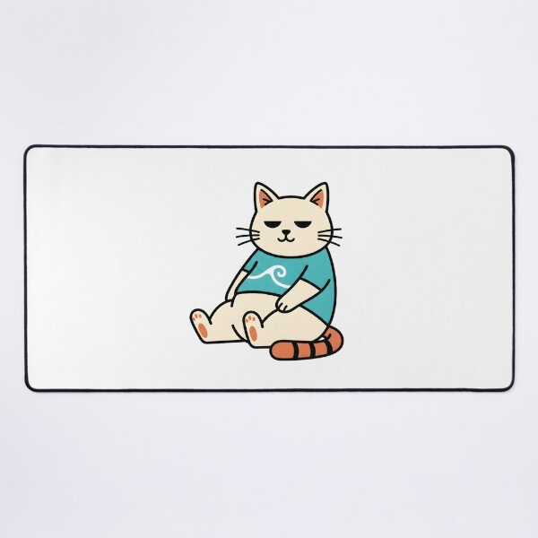 Item preview, Chill Cat Illustration Relaxed Cute Cartoon Cat Sitting designed and sold by TomxDesign.