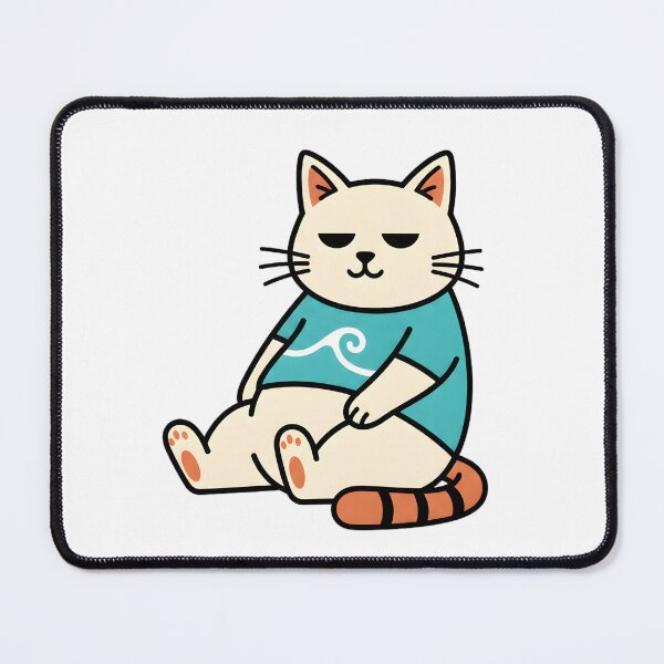 Item preview, Chill Cat Illustration Relaxed Cute Cartoon Cat Sitting designed and sold by TomxDesign.