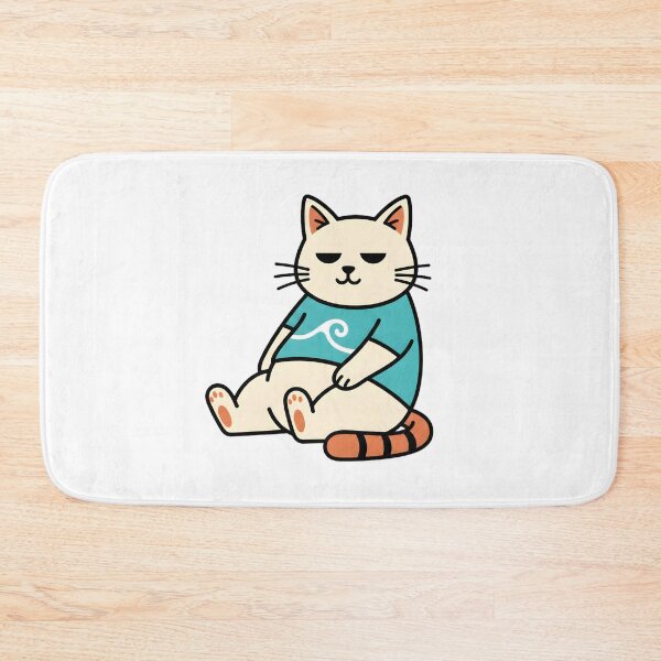 Item preview, Chill Cat Illustration Relaxed Cute Cartoon Cat Sitting designed and sold by TomxDesign.