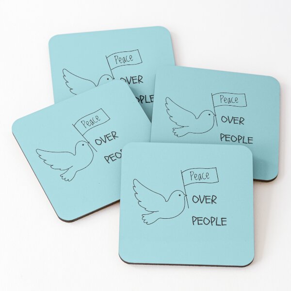 Item preview, Peace Over People – Minimalist Quote T-Shirt for Calm & Self-Care Lovers designed and sold by AppleMe.