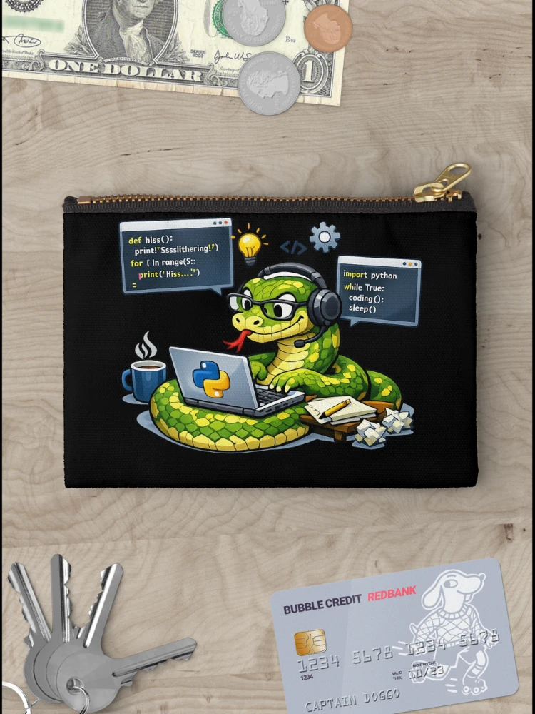 Imagen 3 de 4, Bolsos de mano con la obra Programador de Python Python, diseñada y vendida por optimusprime39.