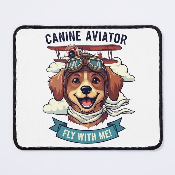 Item preview, Canine Aviator - Fly with Me! designed and sold by LittleLoopArt.