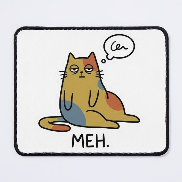 Item preview, Meh Cat – Funny Lazy Cartoon Cat designed and sold by TomxDesign.