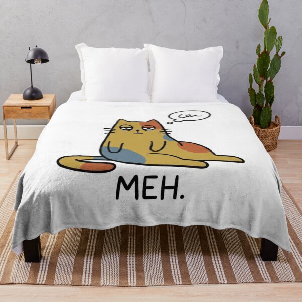 Item preview, Meh Cat – Funny Lazy Cartoon Cat designed and sold by TomxDesign.