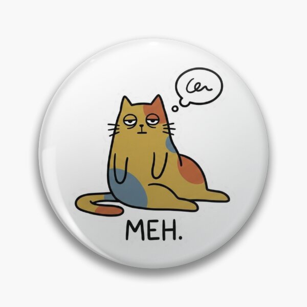 Item preview, Meh Cat – Funny Lazy Cartoon Cat designed and sold by TomxDesign.
