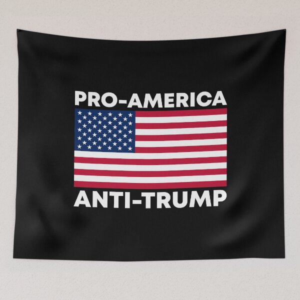 Item preview, Pro America Anti Trump - American Flag Patriotic designed and sold by PixVib.