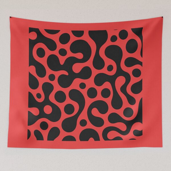 Item preview, Organic Black and White Blob Pattern designed and sold by MMPrintsDesign.