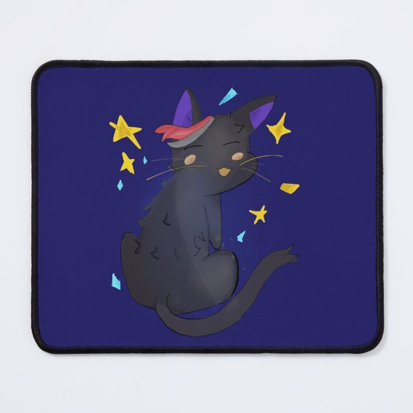 Item preview, Mystical Black Cat with Blue Stars designed and sold by Luxwig.